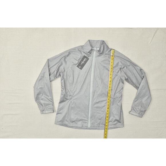 Walter Hagen Women's P11 Rain Jacket Light Heather Grey Size L Waterproof NEW - Picture 2 of 8